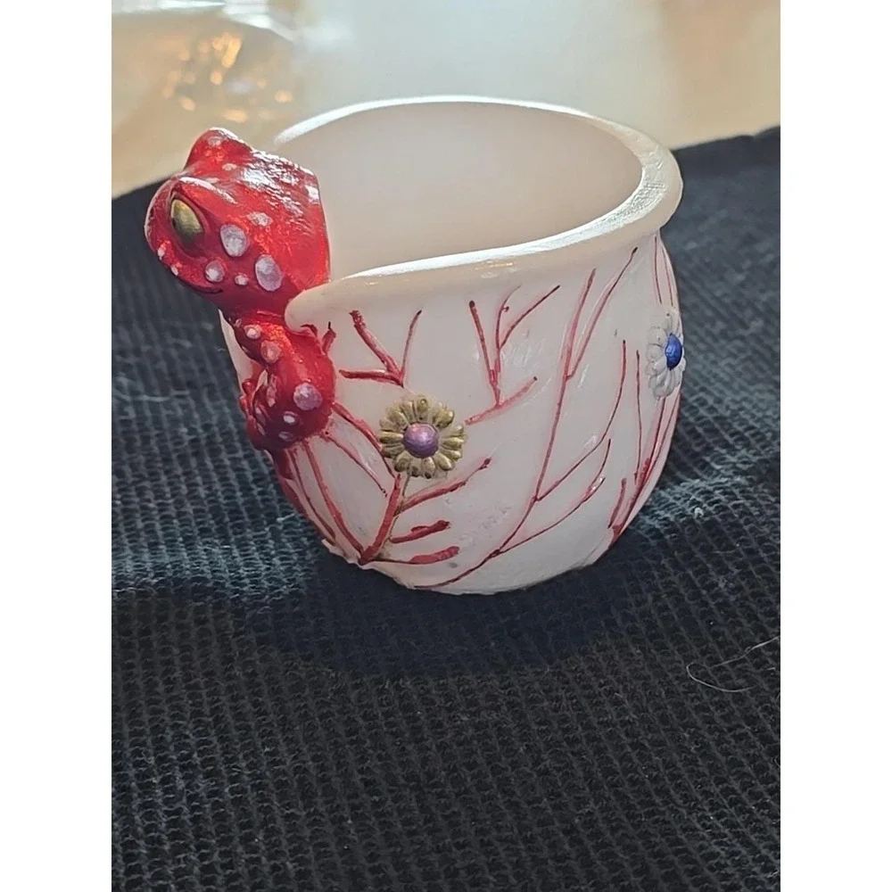 Resin Handmade Frog Flower Pot‎ Decoration Gift Plants. 679